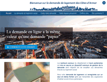 Tablet Screenshot of demandelogement22.fr